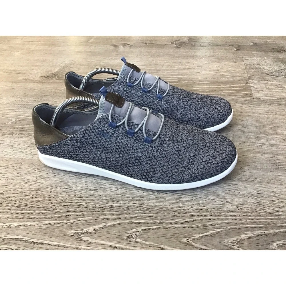 OLUKAI Sneakers Men's Size 10.5 Gray Alapa Li Slip On Comfort Sneakers
